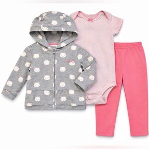 Carter’s Child of Mine 3pc Outfit Set 18M Hoodie Bodysuit Pants